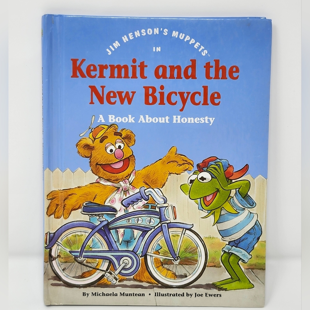 Vintage book jim Henson muppets in Kermit and the new bicycle/book about honesty